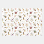 マジカルフローラフェアリープリンセスバースデーパーティー ラッピングペーパーシート (正面)
