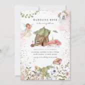 マジカルフローラフェアリープリンセスバースデーパーティー 招待状 (正面)