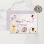 マジカルフローラフェアリープリンセス感謝していユー ノートカード (正面/裏面インサイチュ)