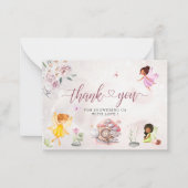 マジカルフローラフェアリープリンセス感謝していユー ノートカード (正面)