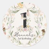 マジカルフローラフェアリー誕生日 ラウンドシール (正面)
