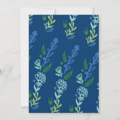 マジカルフローラユニコーン男の赤ちゃんシャワー招待状 招待状 (裏面)