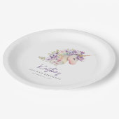 マジカルフローラユニコーン誕生日 ペーパープレート (アングル)