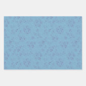 マジカルブルーロマンティックキッチュクリスマスオーナメント ラッピングペーパーシート (正面3)