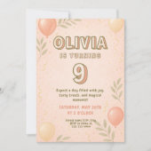 マジカルブロッサムバルーン誕生日カーニバル 招待状 (正面)