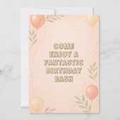 マジカルブロッサムバルーン誕生日カーニバル 招待状 (裏面)