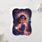 マジカルプリンセスインティアラガールズ誕生日 カスタム カード (正面/裏面インサイチュ)