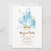 マジカルプリンセスキャッスルクラウンガールズ誕生日 招待状 (正面)