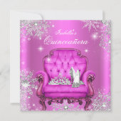 マジカルプリンセスキンセアニェラピンクバースデーパーティー 招待状 (正面)