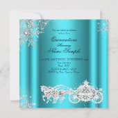 マジカルプリンセスキンセアニェラ仮装ティール（緑がかった色） 招待状 (裏面)