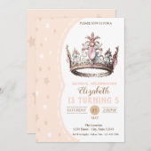 マジカルプリンセスクラウンスターズ誕生日 招待状 (正面/裏面)