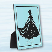 マジカルプリンセスシルーエットパーソナライズされたプリント フォトプラーク