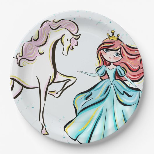 マジカルプリンセスフェアユタレパーティー紙プレート ペーパープレート (正面)