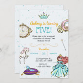マジカルプリンセスフェアリータレ誕生日招待状 招待状 (正面/裏面)