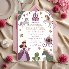 マジカルプリンセスユニコーン城の誕生日 招待状