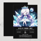 マジカルプリンセス誕生日 招待状 (正面/裏面)