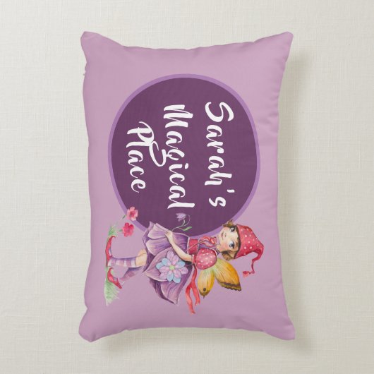 マジカルプレイスパープルフェアリーカスタム アクセントクッション (正面(垂直))