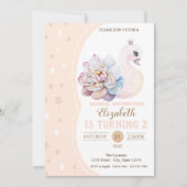 マジカルベビースワンスターズ誕生日 招待状 (正面)