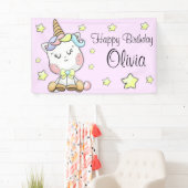 マジカルベビーユニコーンスターズファースト誕生日 横断幕 (インサイチュ)