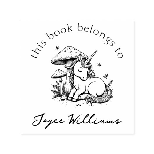 マジカルベビーユニコーントースツール&蝶ブック セルフインキングスタンプ (デザイン)