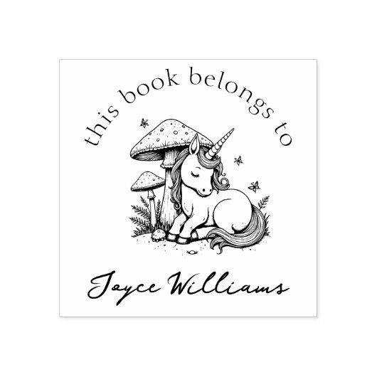 マジカルベビーユニコーントースツール&蝶ブック ラバースタンプ (インプリント)