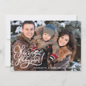 マジカルホリデーシーズンフォトフラットホリデーカード シーズンカード (正面)