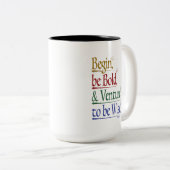 マジカルホレス引用文15oz.2トーンのマグカップ ツートーンマグカップ (正面右)