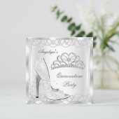 マジカルホワイトシルバーキンセアニェラハイヒールシューズ 招待状 (スタンド正面)