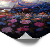 マジカルホワイトホースファンタジーアート ポスター (角)