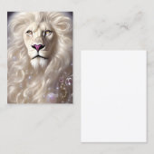 マジカルホワイトライオンフル顔グラフィック 名刺 (正面/裏面)