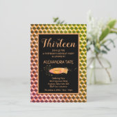 マジカルボヘミアンフェザー誕生日招待状 招待状 (スタンド正面)