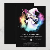 マジカルボホウィザード誕生日 招待状 (正面/裏面)