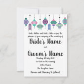 マジカルボホモロッコランタン結婚式招待状 招待状 (正面)