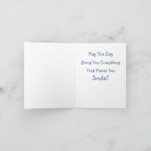 マジカルマウンテンビュー誕生日カード サンキューカード (内部)