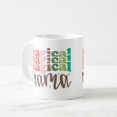 マジカルママレトログルービークリスマスホリデー コーヒーマグカップ (正面左)