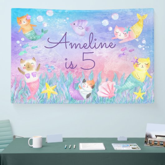 マジカルマーキャットテーマバナー4 ft X 6 ft 横断幕 (トレードショー)