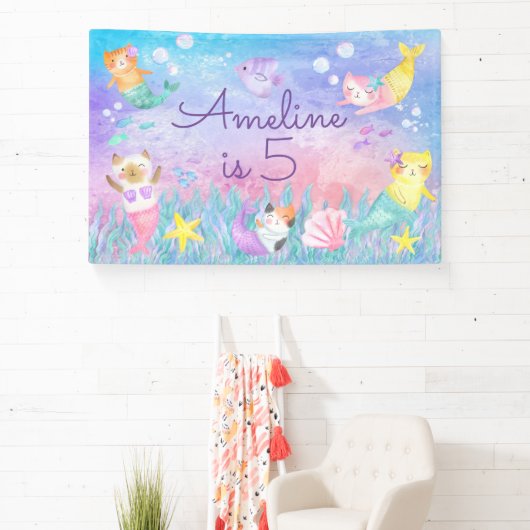 マジカルマーキャットテーマバナー4 ft X 6 ft 横断幕 (インサイチュ)