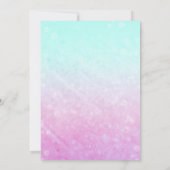 マジカルマーメイドの誕生日招待状 招待状 (裏面)