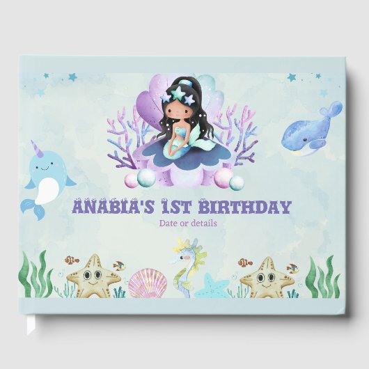 マジカルマーメイドウォーター誕生日 ゲストブック (正面)