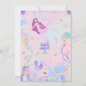 マジカルマーメイドザシーガールズ誕生日 招待状 (裏面)