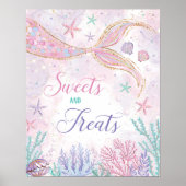 マジカルマーメイドスイーツ&トリートパーティーサイン ポスター (正面)