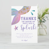 マジカルマーメイドスプラッシュバースデーパーティー サンキューカード (スタンド正面)