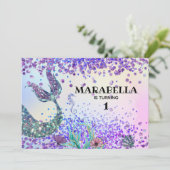 *~*マジカルマーメイドズテールレインボー誕生日 招待状 (スタンド正面)