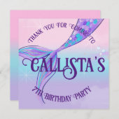 マジカルマーメイドテールサンキューカード (正面/裏面)