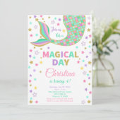 マジカルマーメイドテール誕生日招待状 招待状 (スタンド正面)