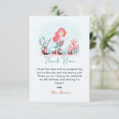 マジカルマーメイドプリンセス誕生日パーティー サンキューカード (スタンド正面)