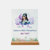 マジカルマーメイド誕生日ウェルカムサインリル アクリルサイン (正面)