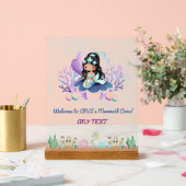 マジカルマーメイド誕生日ウェルカムサインリル アクリルサイン (ウェディング)