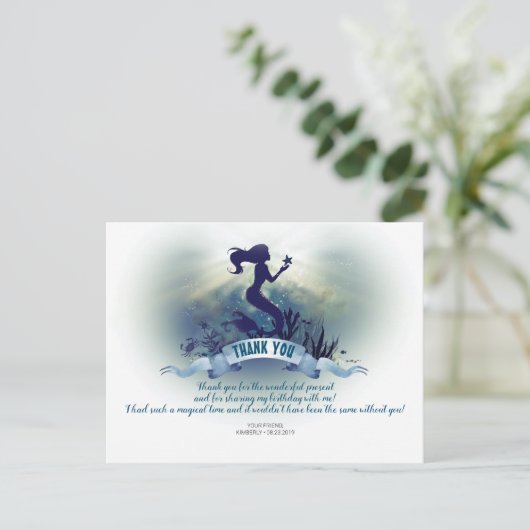 マジカルマーメイド誕生日サンキューユア ポストカード (スタンド正面)