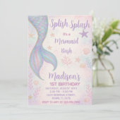 マジカルマーメイド誕生日招待状 招待状 (スタンド正面)